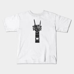 Skeleton Hand Guitar Player Guitarist Kids T-Shirt